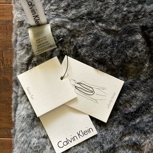Calvin Klein Faux Fur Infinity Loop NWT